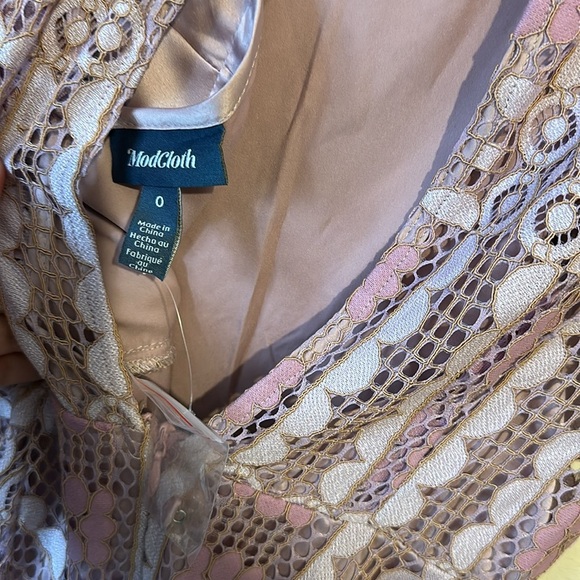 Modcloth Pink Lace Long Sleeve Dress - Picture 7 of 7